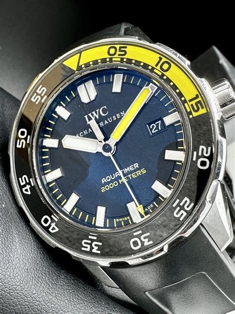 iwc aquatimer 2000 black yellow|IWC ocean 2000.